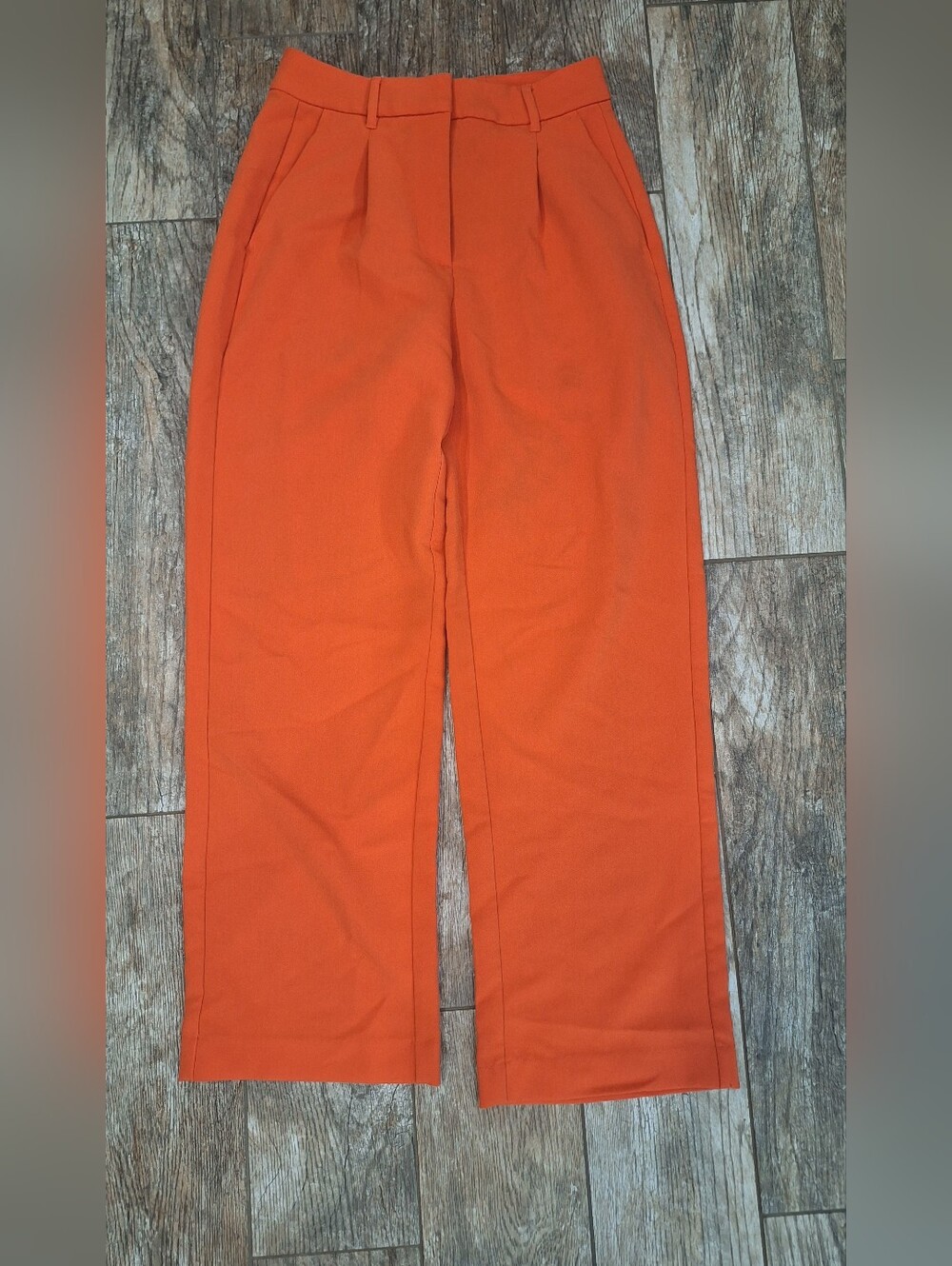 Old Navy Orange Wide-Leg High-Rise Trousers